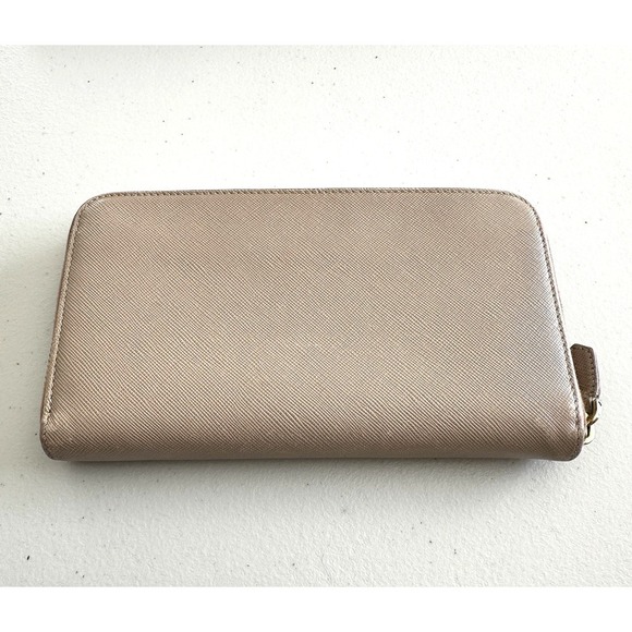 Prada Wallet Saffiano Lux Leather Continental Zip Minimalist Classic Capsule - Picture 4 of 15